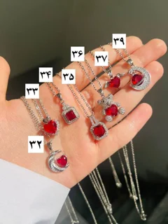 گردنبند پلاک جواهری